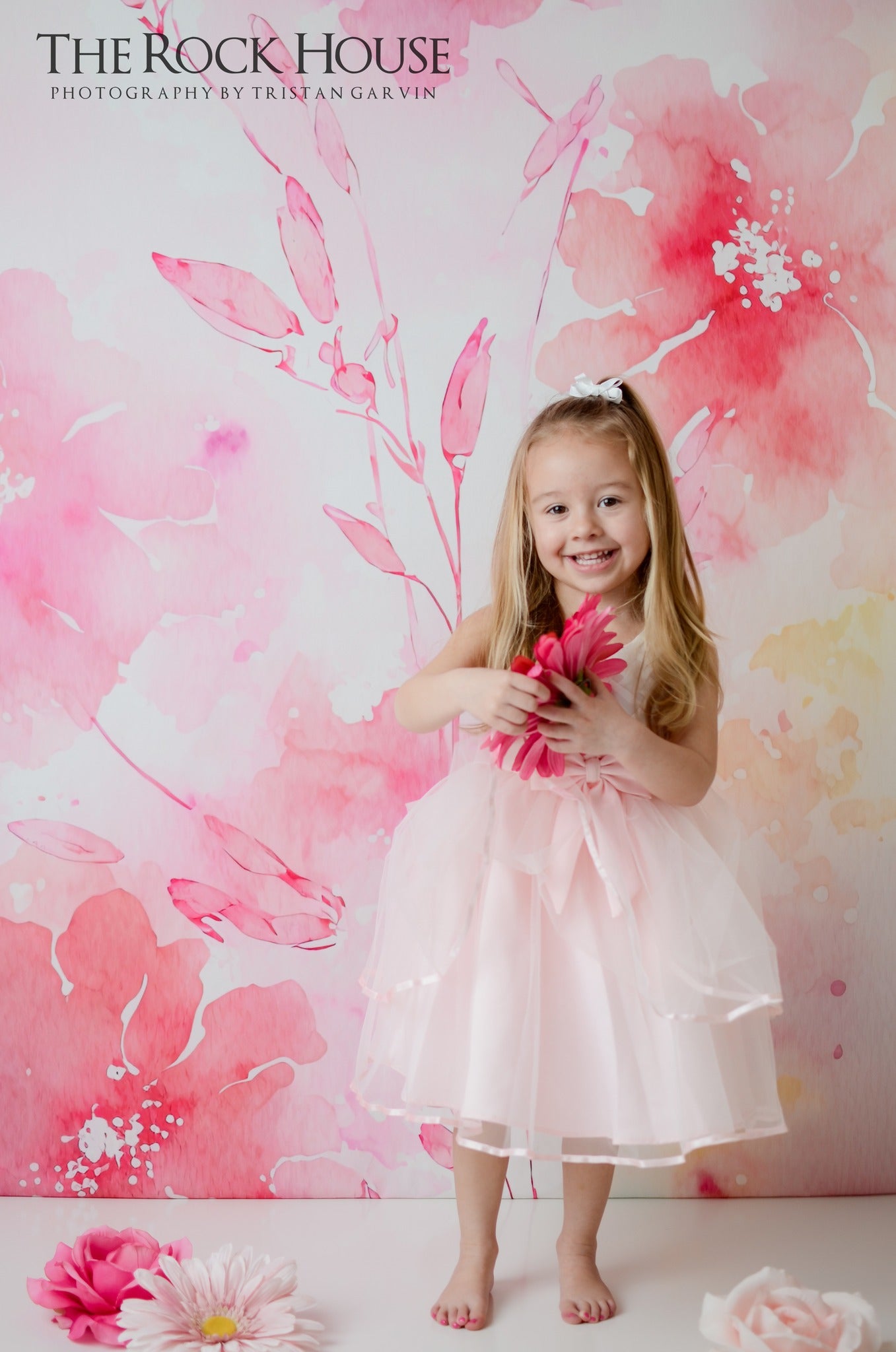 Kate Spring Pink Floral Blossoms Backdrop Designed by Patty Robertss - Kate Backdrop AU