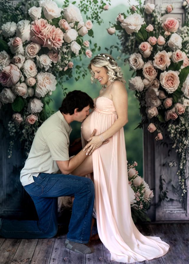 Kate Mothers Day Backdrop Panels Roses Painted Outdoor Wedding Designed by Mini MakeBelieve - Kate Backdrop AU