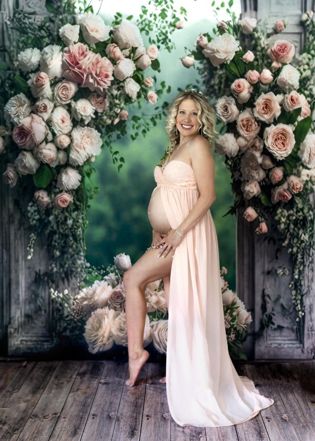 Kate Mothers Day Backdrop Panels Roses Painted Outdoor Wedding Designed by Mini MakeBelieve - Kate Backdrop AU