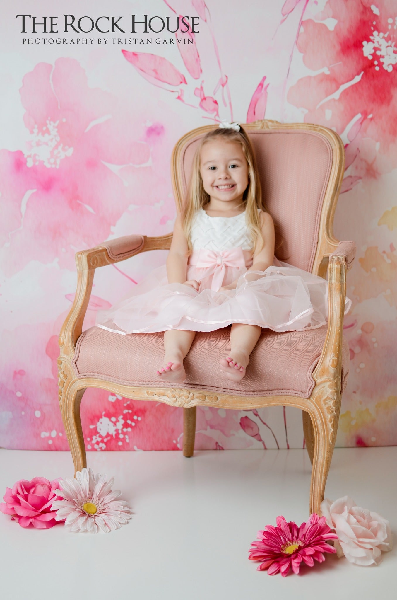 Kate Spring Pink Floral Blossoms Backdrop Designed by Patty Robertss - Kate Backdrop AU