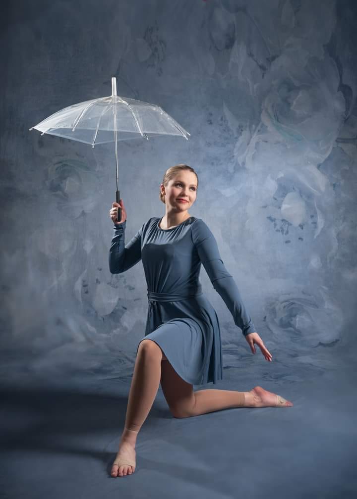 Kate Fine Art Floral Grey Blue Backdrop Designed by Chain Photography - Kate Backdrop AU