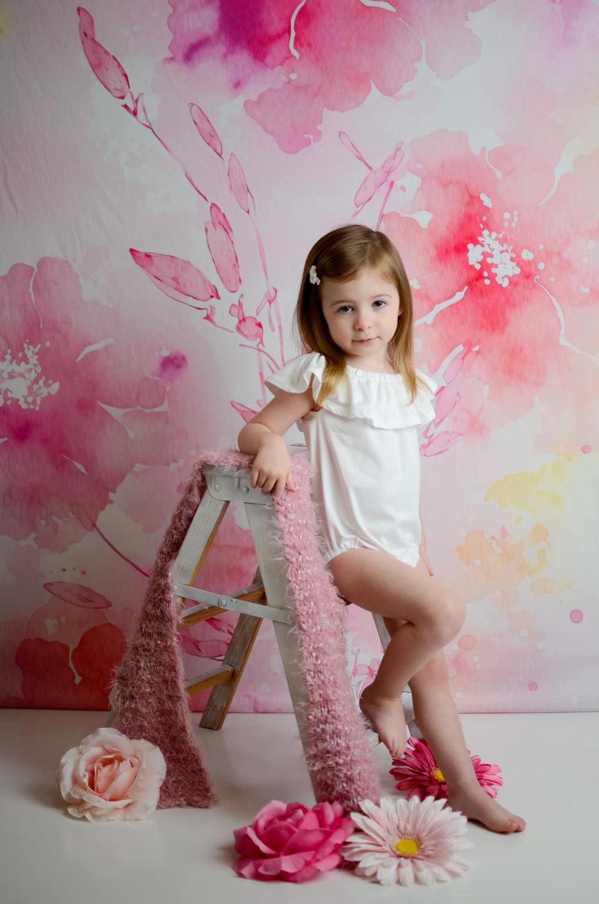 Kate Spring Pink Floral Blossoms Backdrop Designed by Patty Robertss - Kate Backdrop AU