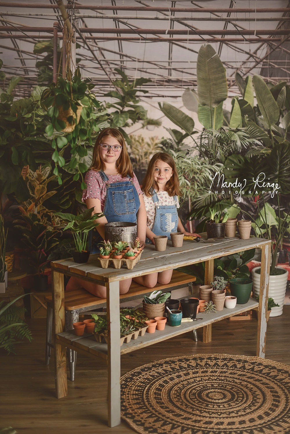 Kate Tropical Greenhouse Interior Backdrop Designed by Mandy Ringe Photography - Kate Backdrop AU