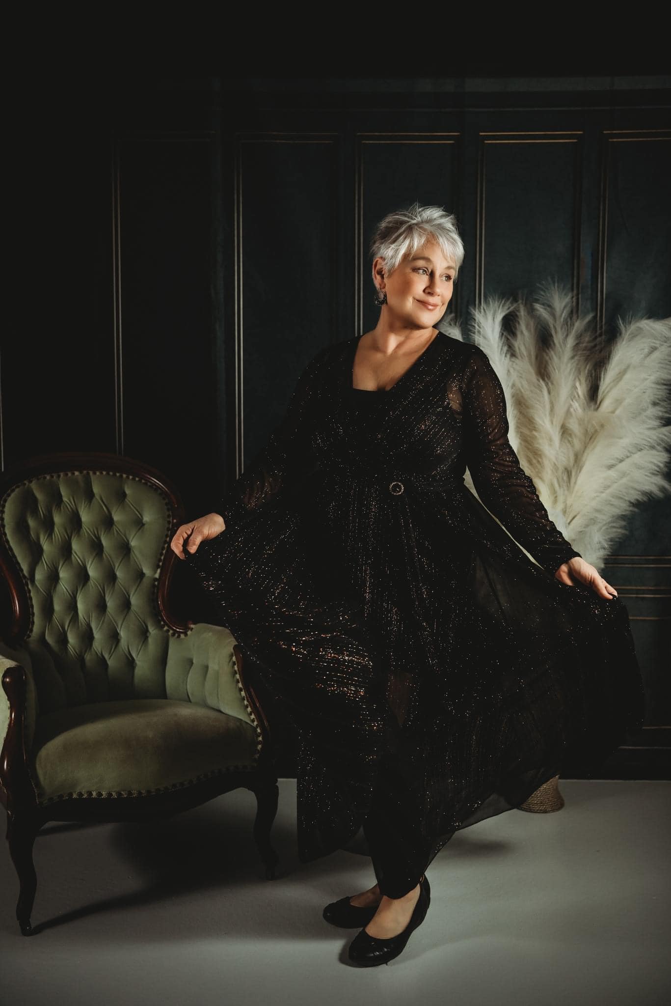 Kate Black Retro Wall Backdrop for Photography - Kate Backdrop AU