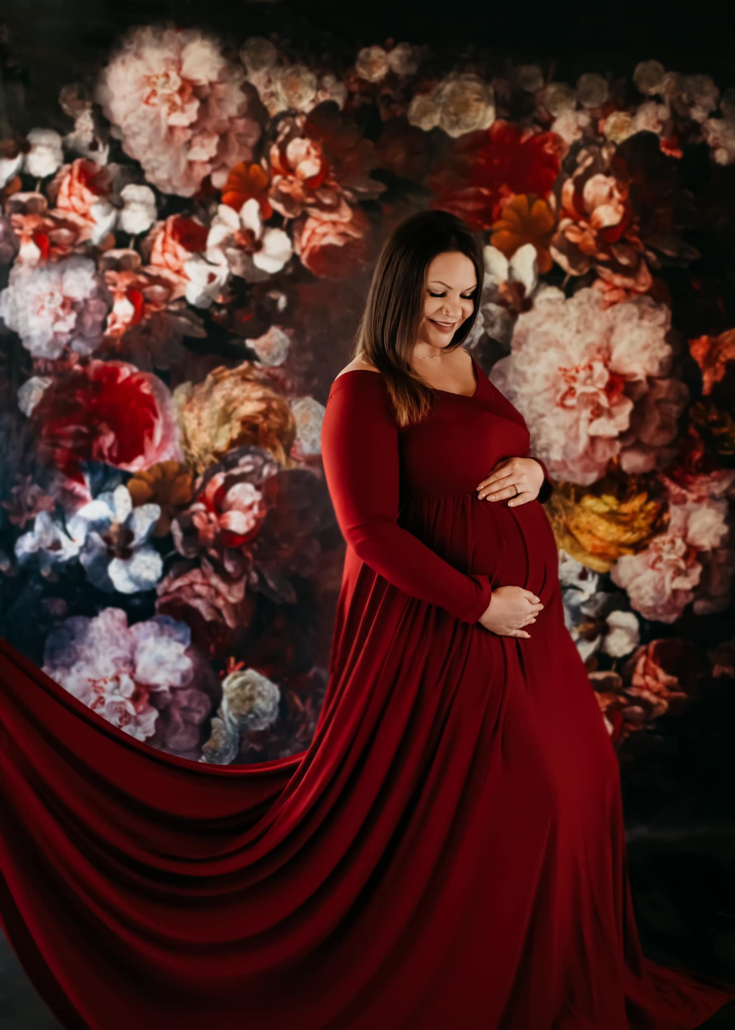 Kate Fine Art Flower Dark Tone Backdrop Designed by GQ - Kate Backdrop AU