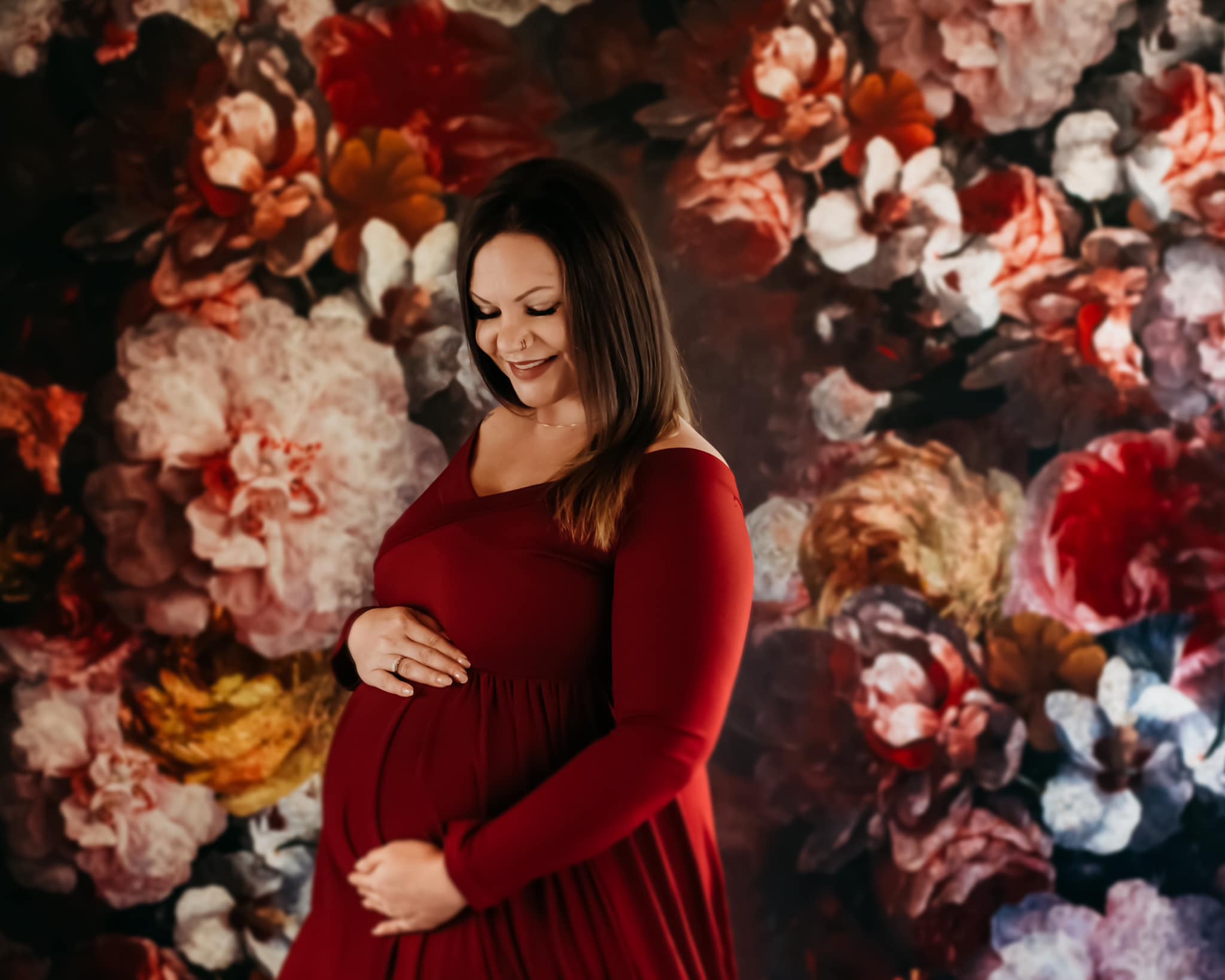 Kate Fine Art Flower Dark Tone Backdrop Designed by GQ - Kate Backdrop AU