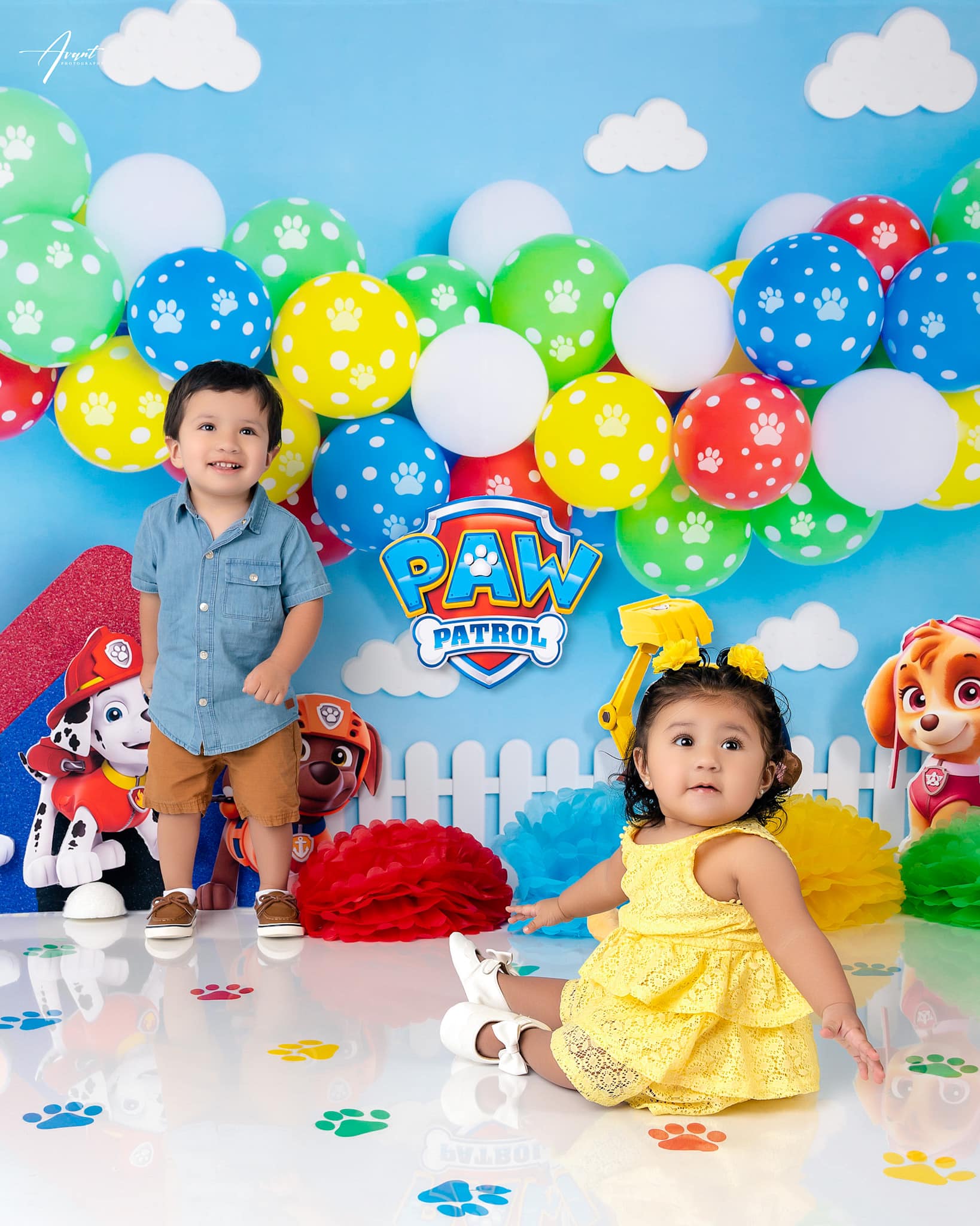 Kate Paw Theme Backdrop for Photography Designed by Kerry Anderson - Kate Backdrop AU