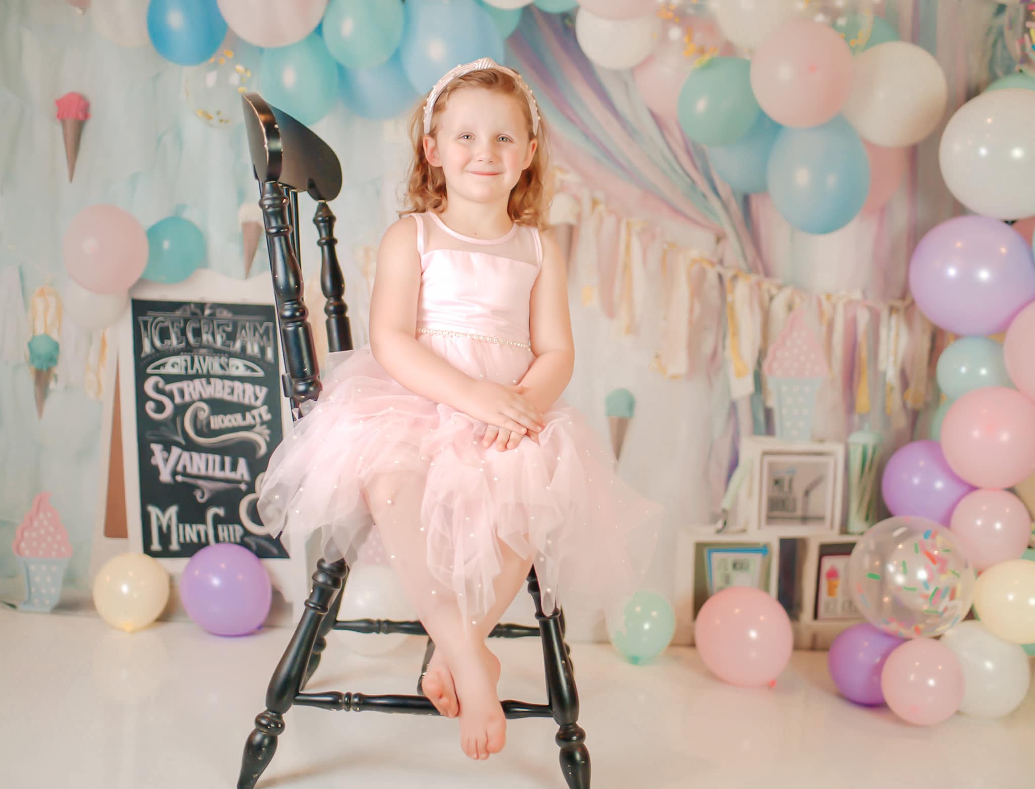 Kate Pastel Ice Cream Backdrop Party Designed by Mandy Ringe Photography - Kate Backdrop AU