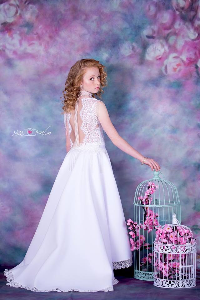 Kate Pink Flowers Hand Painting Liked Portrait Photography Backdrops - Kate Backdrop AU