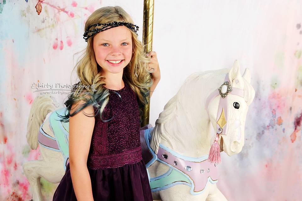 Kate Pink Backdrop Photography Flower Pattern For Children Shoot - Kate Backdrop AU