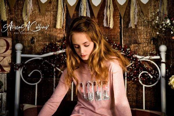 Kate Valentine's Day Headboard Backdrop Designed by AAE Photography - Kate Backdrop AU