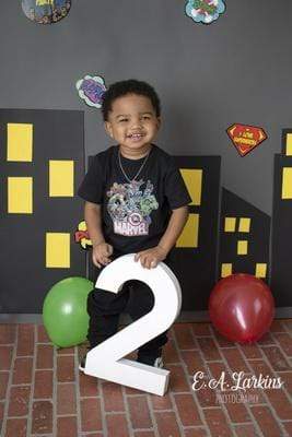Kate Super hero City Children Backdrop for Photography Designed By Erin Larkins - Kate Backdrop AU