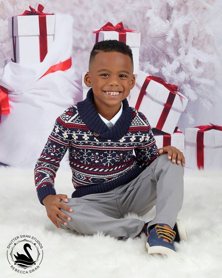 Kate Christmas Gift Snow Tree Backdrop - Kate Backdrop AU