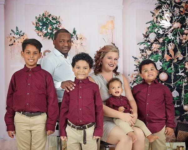 Kate Christmas Tree Decoration Fireplace Backdrop Studio Props - Kate Backdrop AU