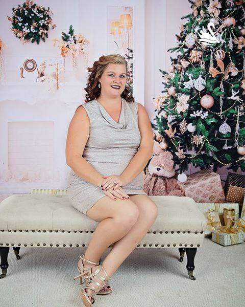 Kate Christmas Tree Decoration Fireplace Backdrop Studio Props - Kate Backdrop AU