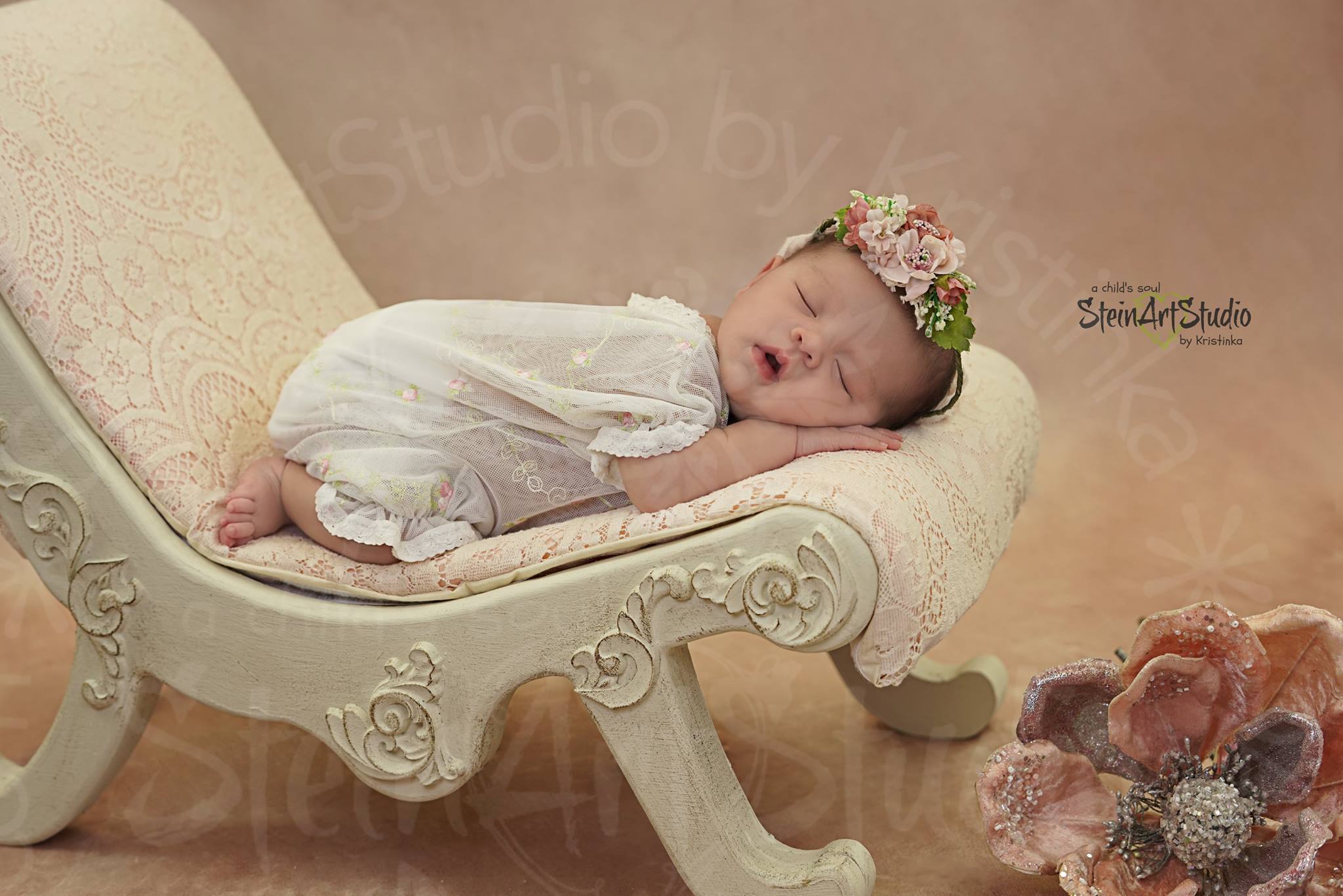 Kate Fine Art Light Beige Abstract Texture Backdrop Designed by Veronika Gant - Kate Backdrop AU