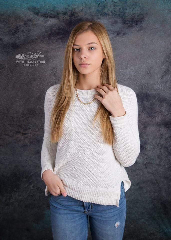 Kate Gray Mixed Indigo Abstract Texture Backdrop for Photography - Kate Backdrop AU