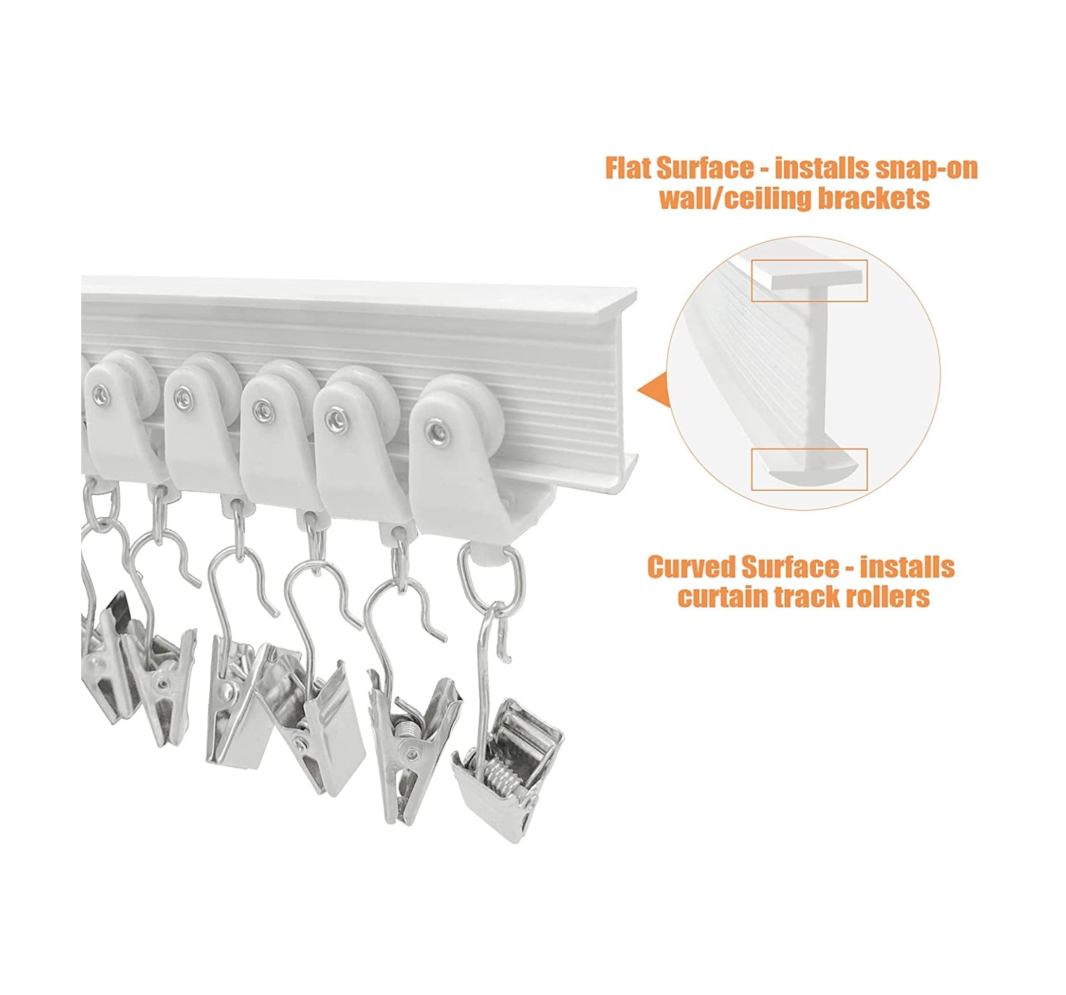 Flexible Curtains Backdrops Bendable Track Ceiling Wall Backdrop Stand - Kate Backdrop AU