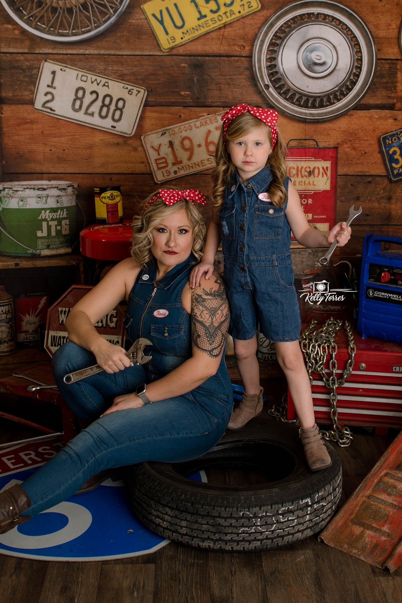 Kate Garage Boys/Father's Day Backdrop Designed by Arica Kirby - Kate Backdrop AU