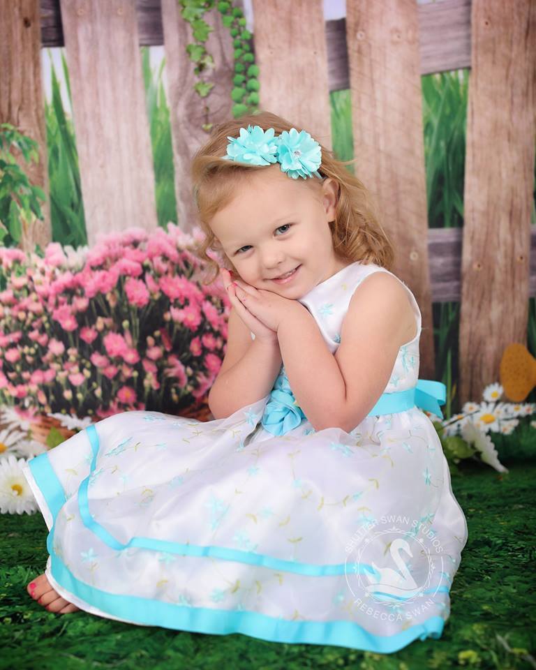 Kate Easter Backdrop Scenery Spring Farm Background - Kate Backdrop AU