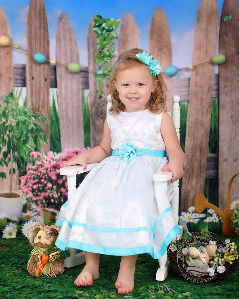 Kate Easter Backdrop Scenery Spring Farm Background - Kate Backdrop AU