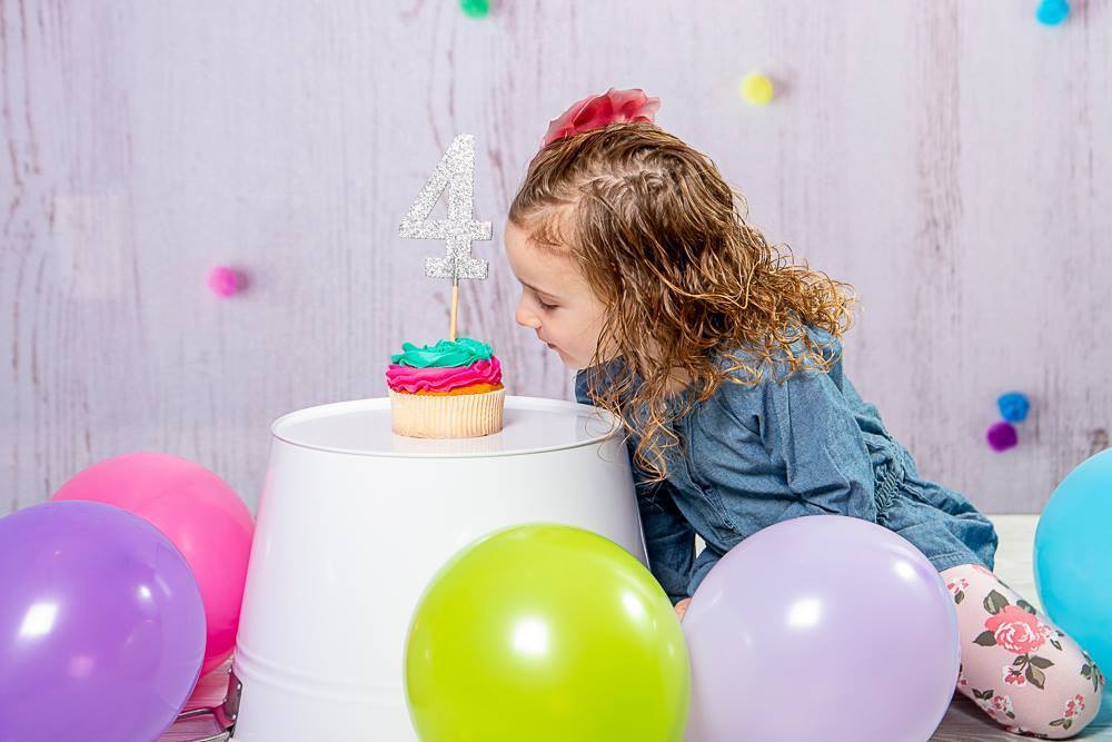 Kate Gray-white Wood with Decorations Children Backdrop for Photography Designed by Erin Larkins - Kate Backdrop AU
