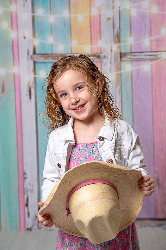 Kate Birthday Baby Colorful Wood Wall with Window Easter Backdrop for Children Designed by JFCC - Kate Backdrop AU