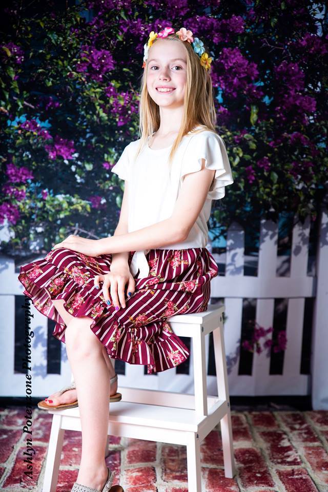 Kate Railings and Flowers Spring Backdrop Designed by Tyna Renner - Kate Backdrop AU