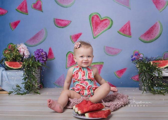 Kate Watermelon Faded Love Backdrop designed by Arica Kirby - Kate Backdrop AU