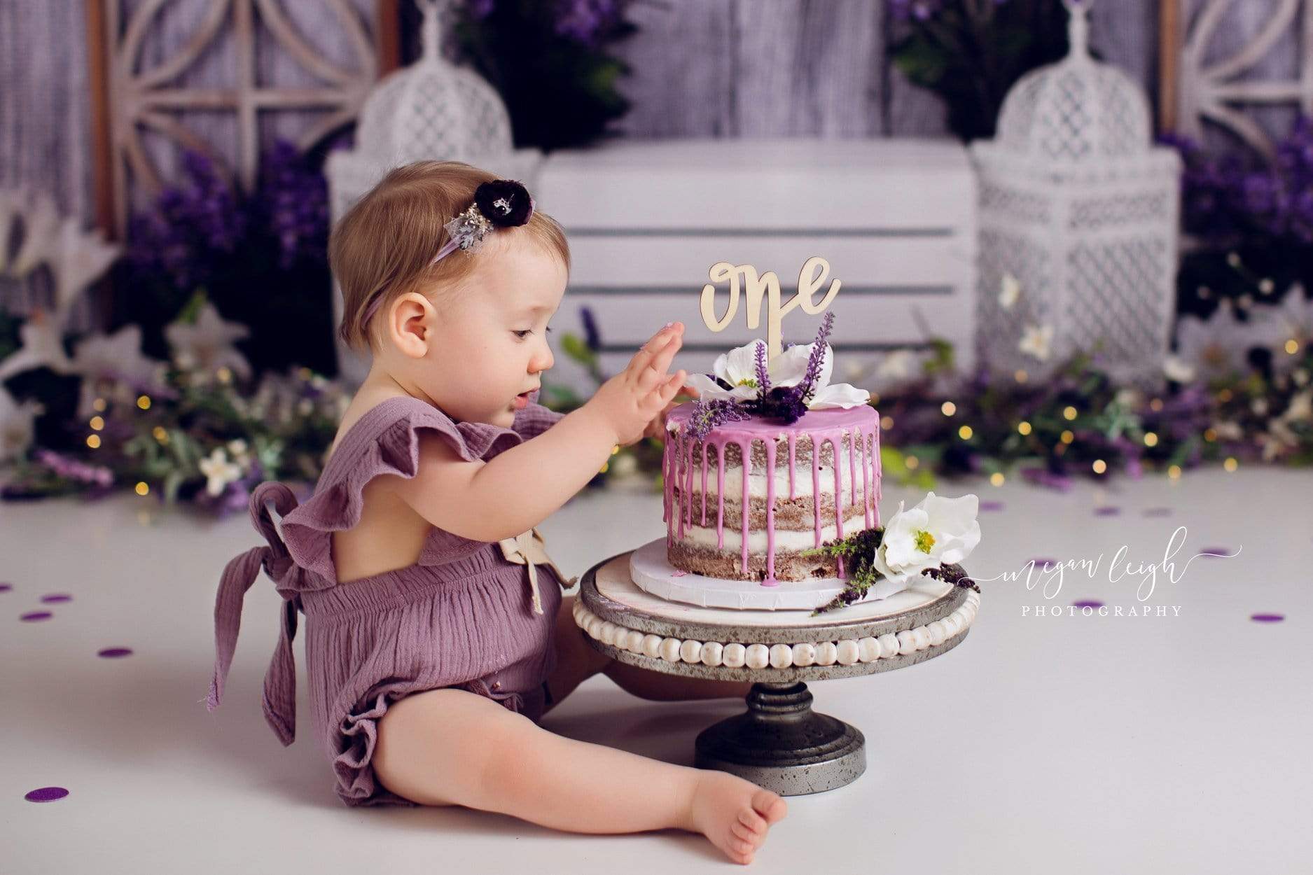 Kate Peaceful Lavender Backdrop for Easter/Spring - Kate Backdrop AU