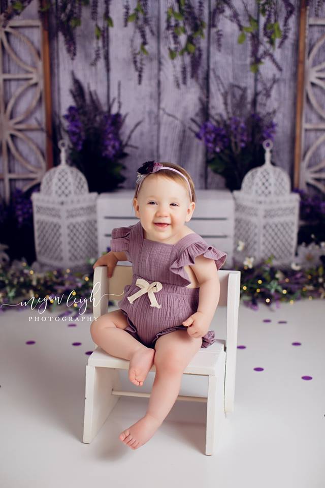 Kate Peaceful Lavender Backdrop for Easter/Spring - Kate Backdrop AU