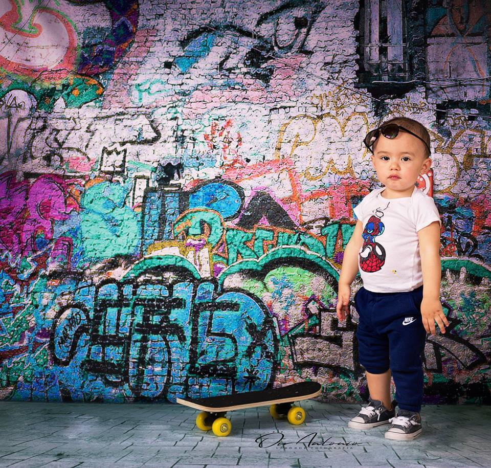 Kate Broken Walls Printed For Children Graffiti Photography Backgrounds - Kate Backdrop AU