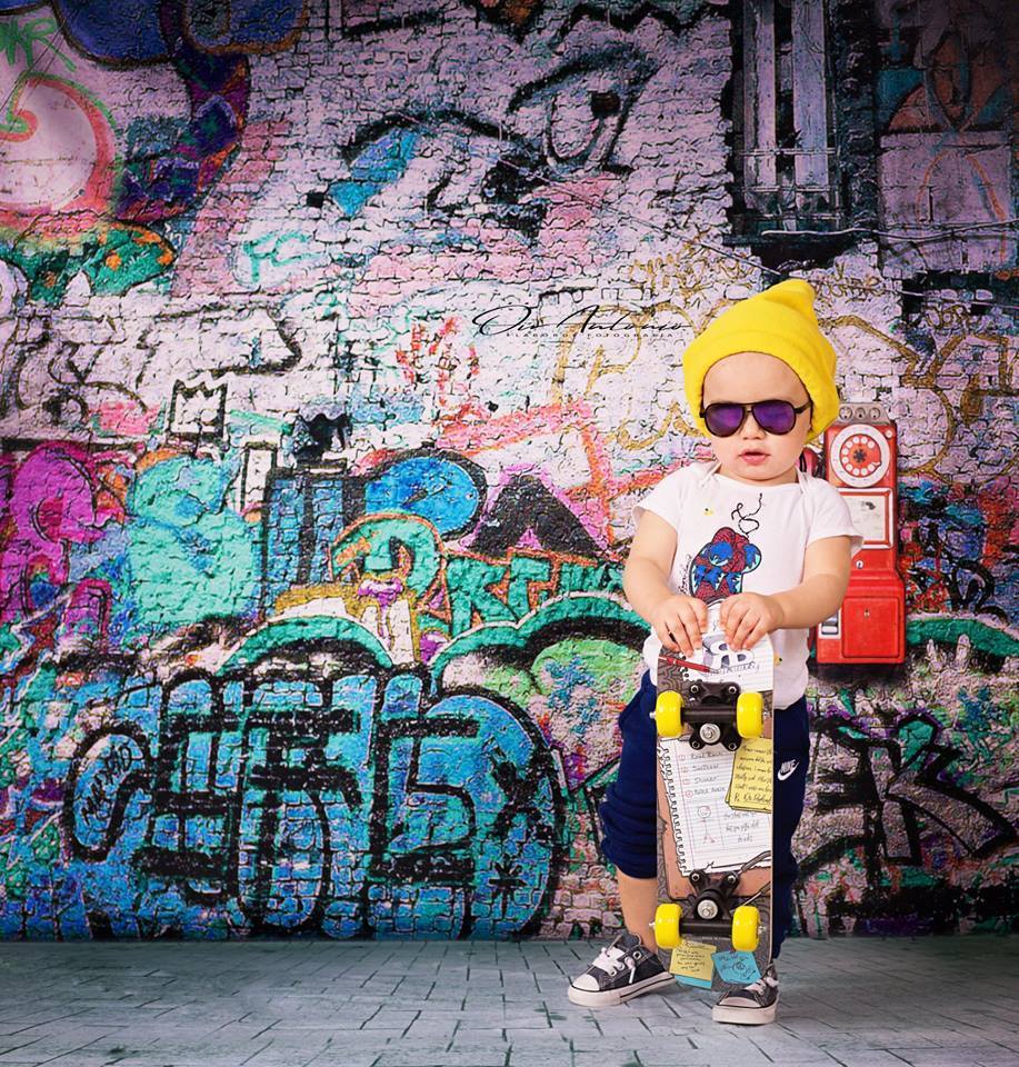 Kate Broken Walls Printed For Children Graffiti Photography Backgrounds - Kate Backdrop AU