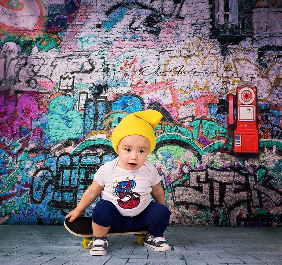 Kate Broken Walls Printed For Children Graffiti Photography Backgrounds - Kate Backdrop AU