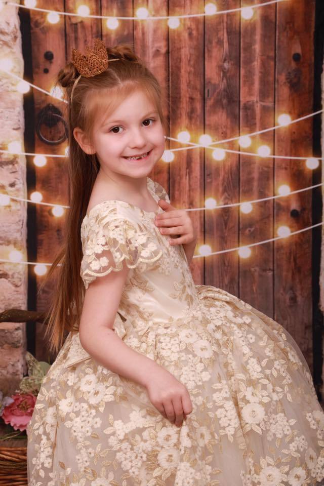 Kate Vintage Wall and Door with Lights Children Backdrop for Children Designed by JFCC - Kate Backdrop AU