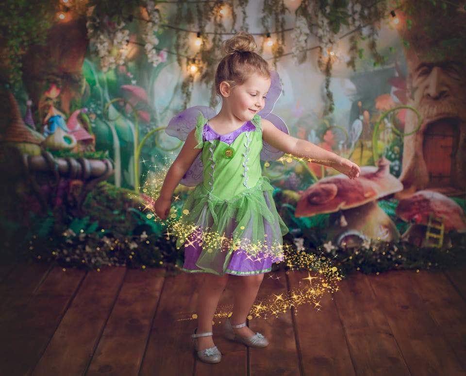 Kate Children Fairy Tale Wonderland Forest Mushrooms Backdrops - Kate Backdrop AU