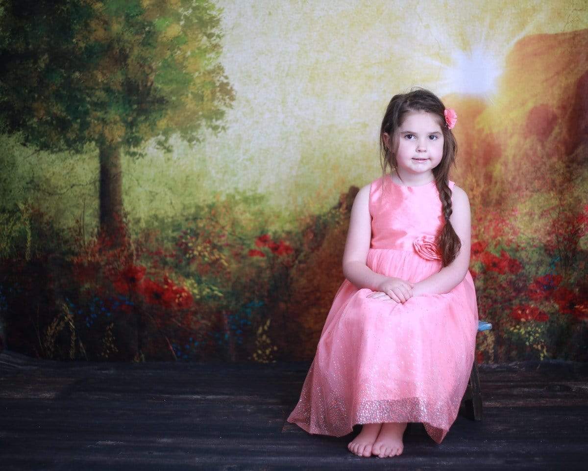 Kate summer painting vintage sunrise Backdrop for Photography Designed by Marina Smith - Kate Backdrop AU