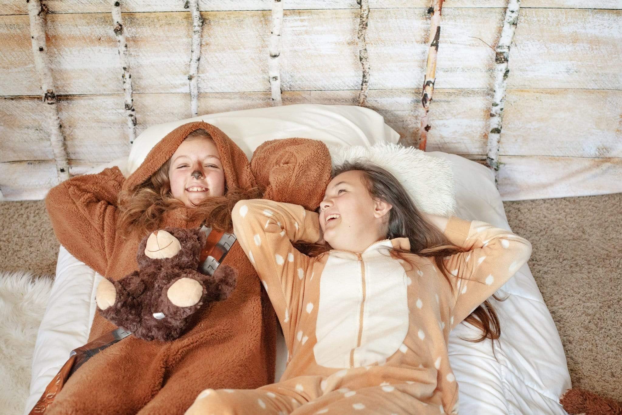 Kate Christmas Wood Wall Birch bed Simple Backdrop designed by Arica Kirby - Kate Backdrop AU