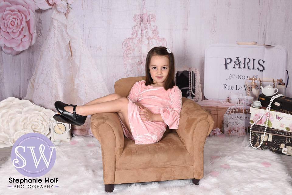 Kate Vintage Vibes Flower Paris Backdrop for Photography Designed by Erin Larkins - Kate Backdrop AU