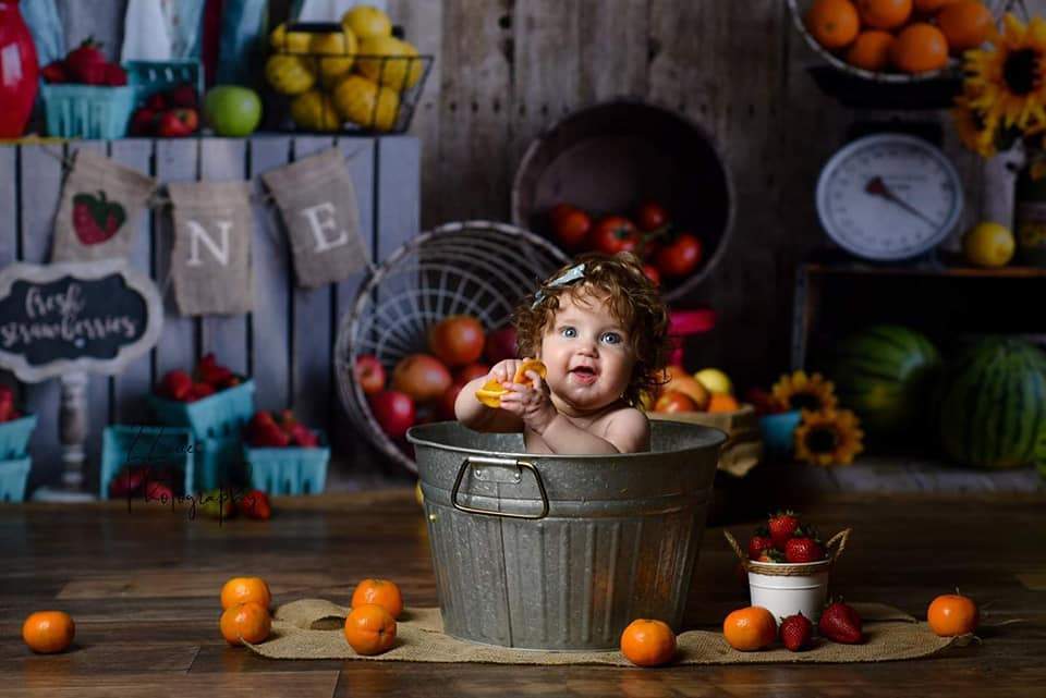 Kate Summer Farmers Market Backdrop for Photography Designed by Danette Kay Photography - Kate Backdrop AU