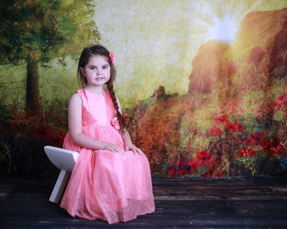 Kate summer painting vintage sunrise Backdrop for Photography Designed by Marina Smith - Kate Backdrop AU