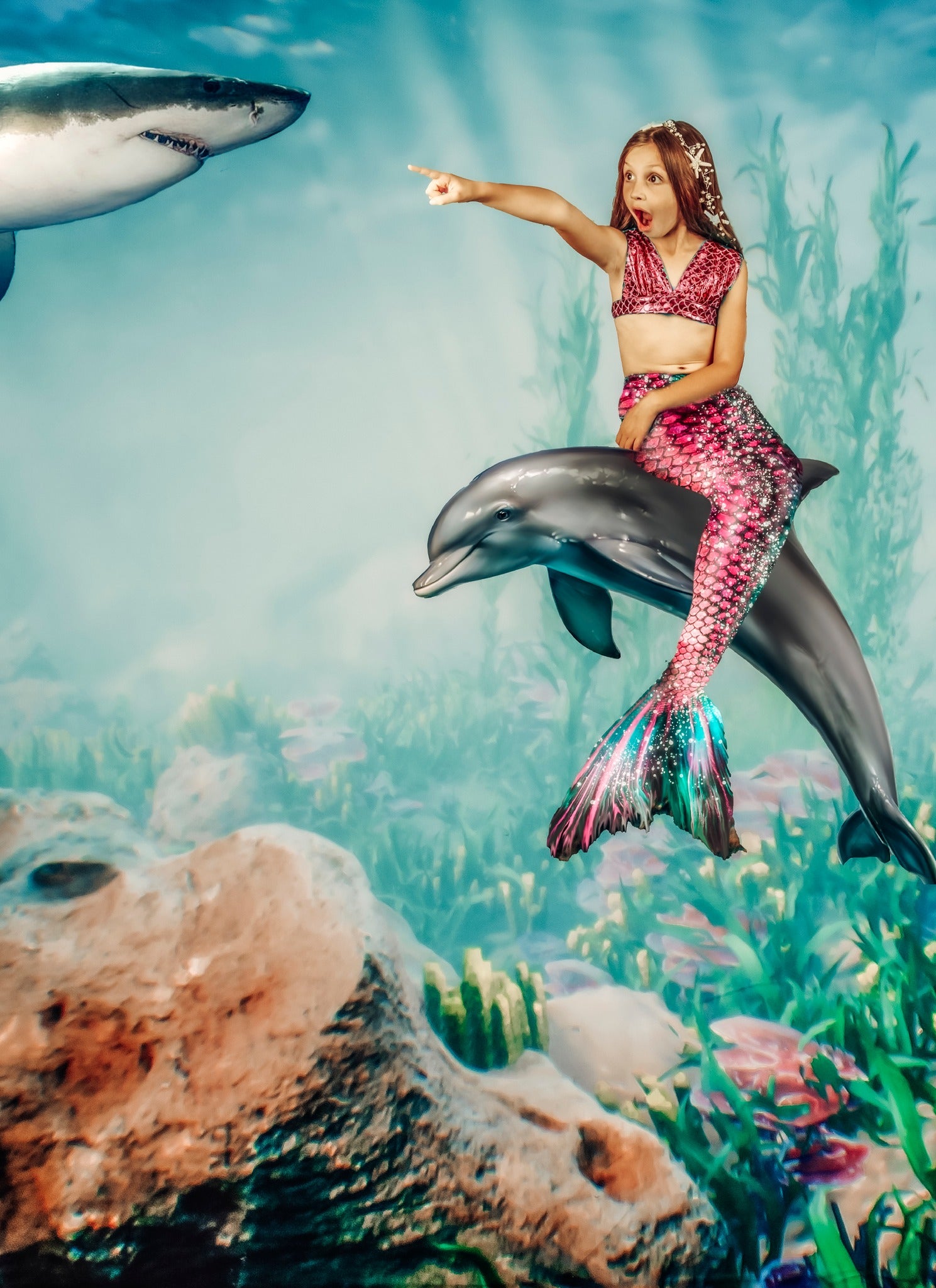 Kate Sweet summer Underwater world Backdrop for Photography - Kate Backdrop AU