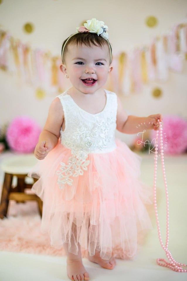 Kate Pink and Gold with Polkadots Birthday Backdrop for Photography Designed by Mandy Ringe Photography - Kate Backdrop AU