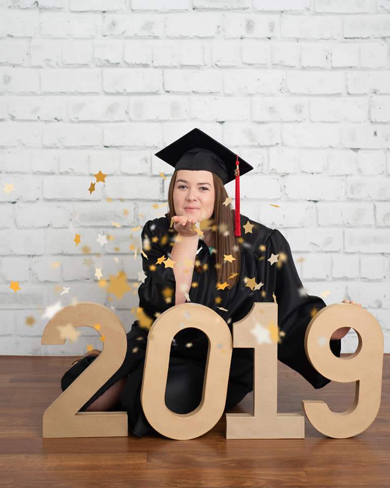 Kate Gray White Brick Wall Graduation Backdrop Studio - Kate Backdrop AU