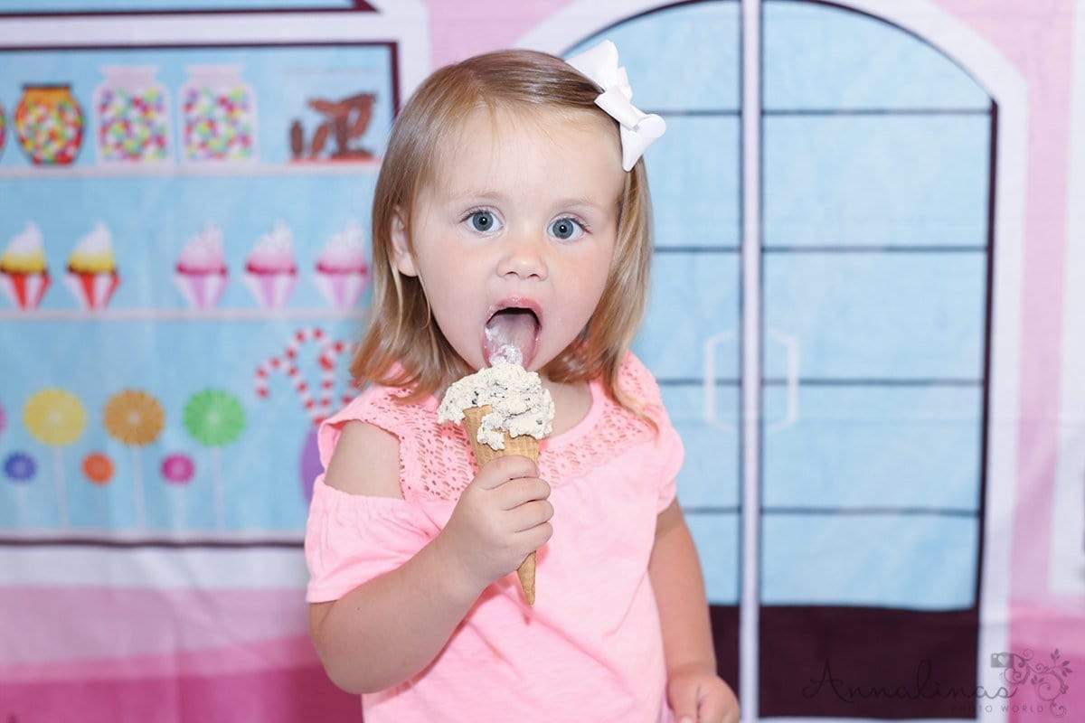 Kate Pink Candy Shop Children Backdrop for Photography designed by Jerry_Sina - Kate Backdrop AU