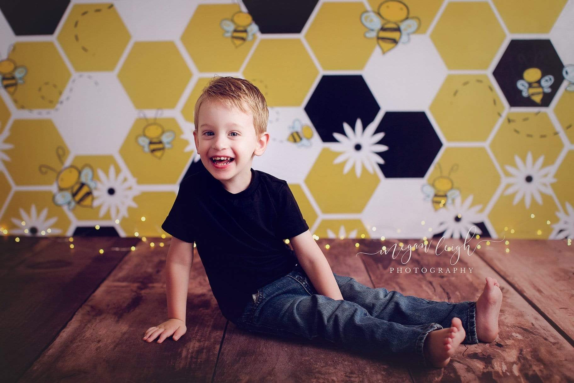 Kate Bumble Bee Summer Backdrop for Photography Designed by Megan Leigh Photography - Kate Backdrop AU