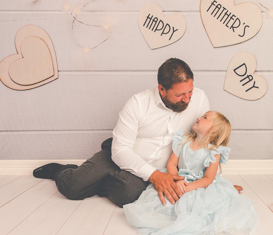 Kate Happy Father'S Day White Wood Floor Photography Backgrounds - Kate Backdrop AU