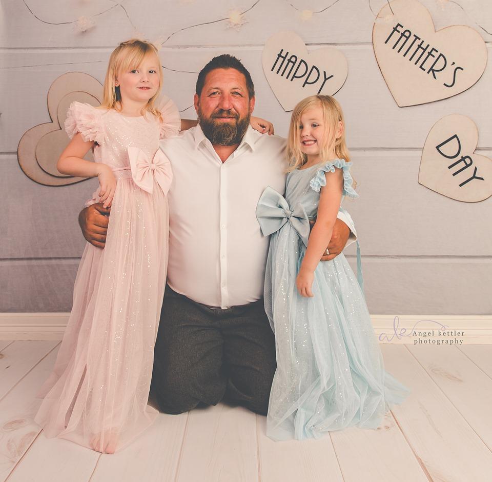 Kate Happy Father'S Day White Wood Floor Photography Backgrounds - Kate Backdrop AU