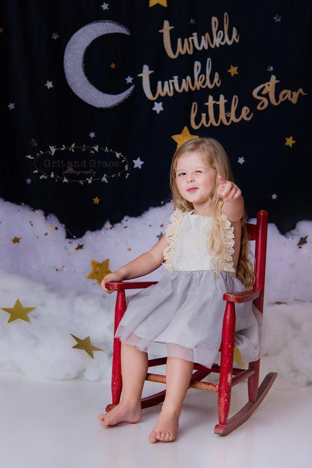 Kate Twinkle Stars Backdrop for Photography Designed By Erin Larkins - Kate Backdrop AU