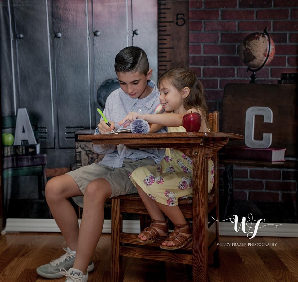 Kate Back to School Backdrop for Photography Designed By Erin Larkins - Kate Backdrop AU